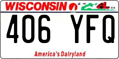 WI license plate 406YFQ