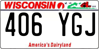 WI license plate 406YGJ