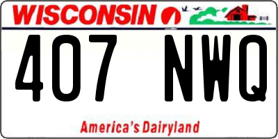 WI license plate 407NWQ