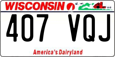 WI license plate 407VQJ