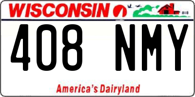 WI license plate 408NMY