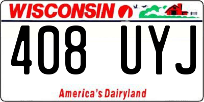 WI license plate 408UYJ