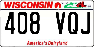 WI license plate 408VQJ