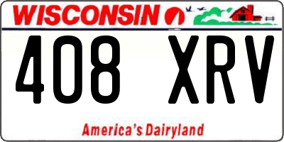 WI license plate 408XRV