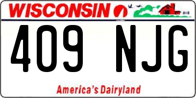WI license plate 409NJG