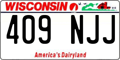 WI license plate 409NJJ