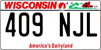 WI license plate 409NJL