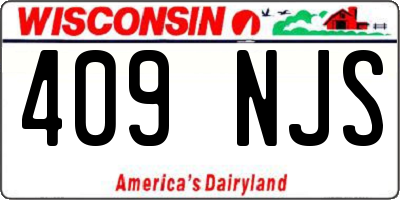 WI license plate 409NJS