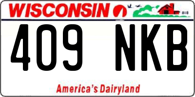 WI license plate 409NKB