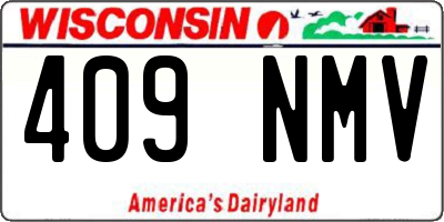 WI license plate 409NMV
