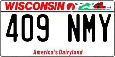 WI license plate 409NMY