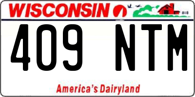 WI license plate 409NTM