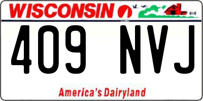 WI license plate 409NVJ