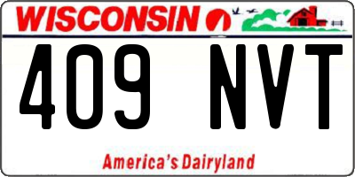 WI license plate 409NVT