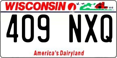 WI license plate 409NXQ
