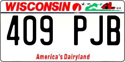 WI license plate 409PJB