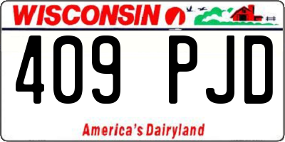 WI license plate 409PJD