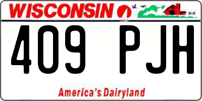 WI license plate 409PJH