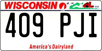 WI license plate 409PJI
