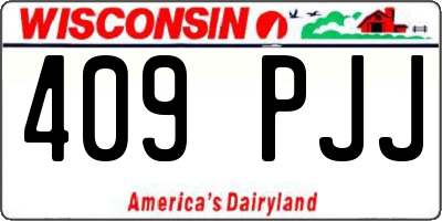 WI license plate 409PJJ