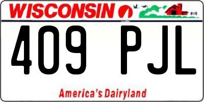 WI license plate 409PJL