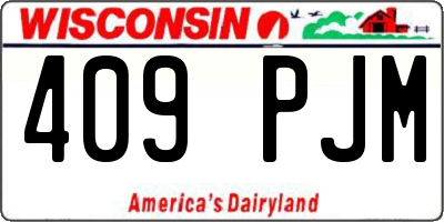 WI license plate 409PJM