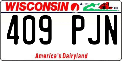 WI license plate 409PJN