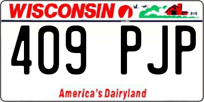 WI license plate 409PJP