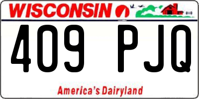 WI license plate 409PJQ