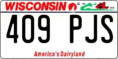 WI license plate 409PJS