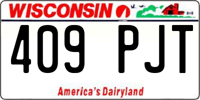 WI license plate 409PJT