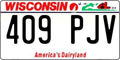 WI license plate 409PJV
