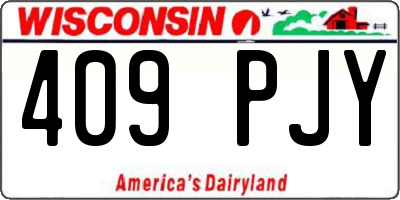 WI license plate 409PJY