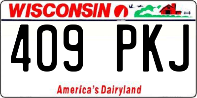 WI license plate 409PKJ