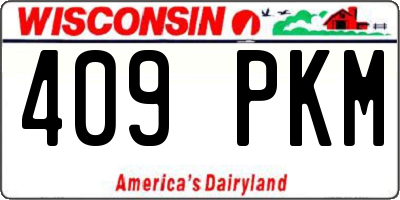 WI license plate 409PKM