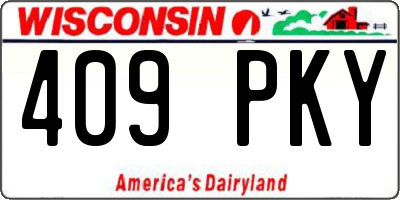 WI license plate 409PKY