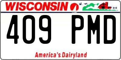 WI license plate 409PMD