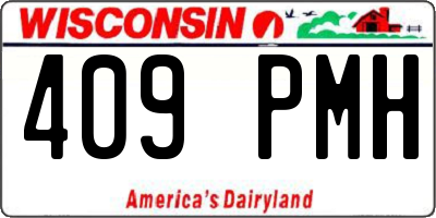 WI license plate 409PMH