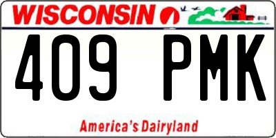 WI license plate 409PMK