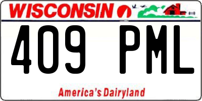 WI license plate 409PML