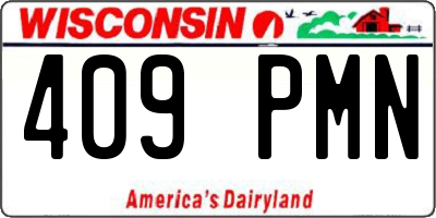 WI license plate 409PMN