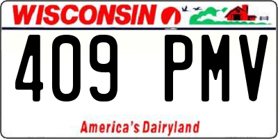 WI license plate 409PMV