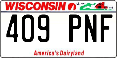 WI license plate 409PNF