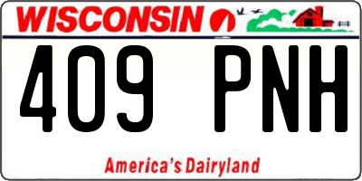 WI license plate 409PNH