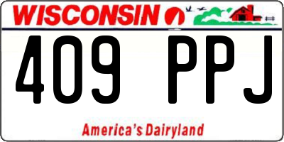 WI license plate 409PPJ