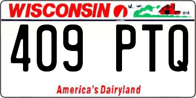 WI license plate 409PTQ