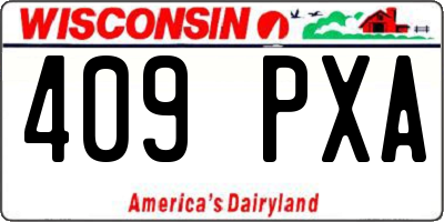 WI license plate 409PXA