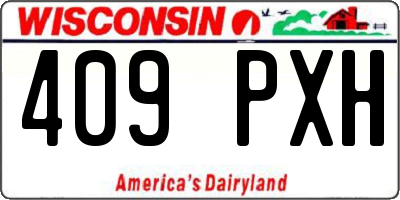 WI license plate 409PXH