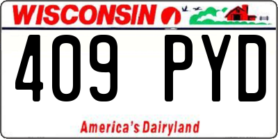 WI license plate 409PYD