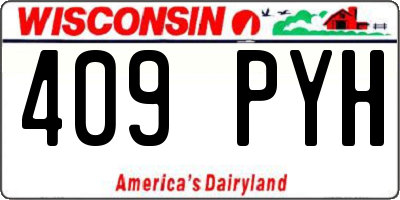 WI license plate 409PYH